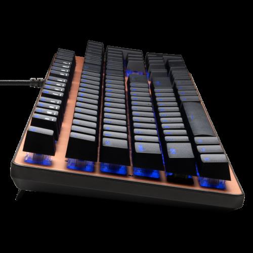 GAMDıAS GAMDIAS AURA GK1, USB Kablolu, İngilizce,  Çok Renkli Arka Aydınlatma, Red Mekanik Switch, Brown Edition, Gaming Klavye-33689
