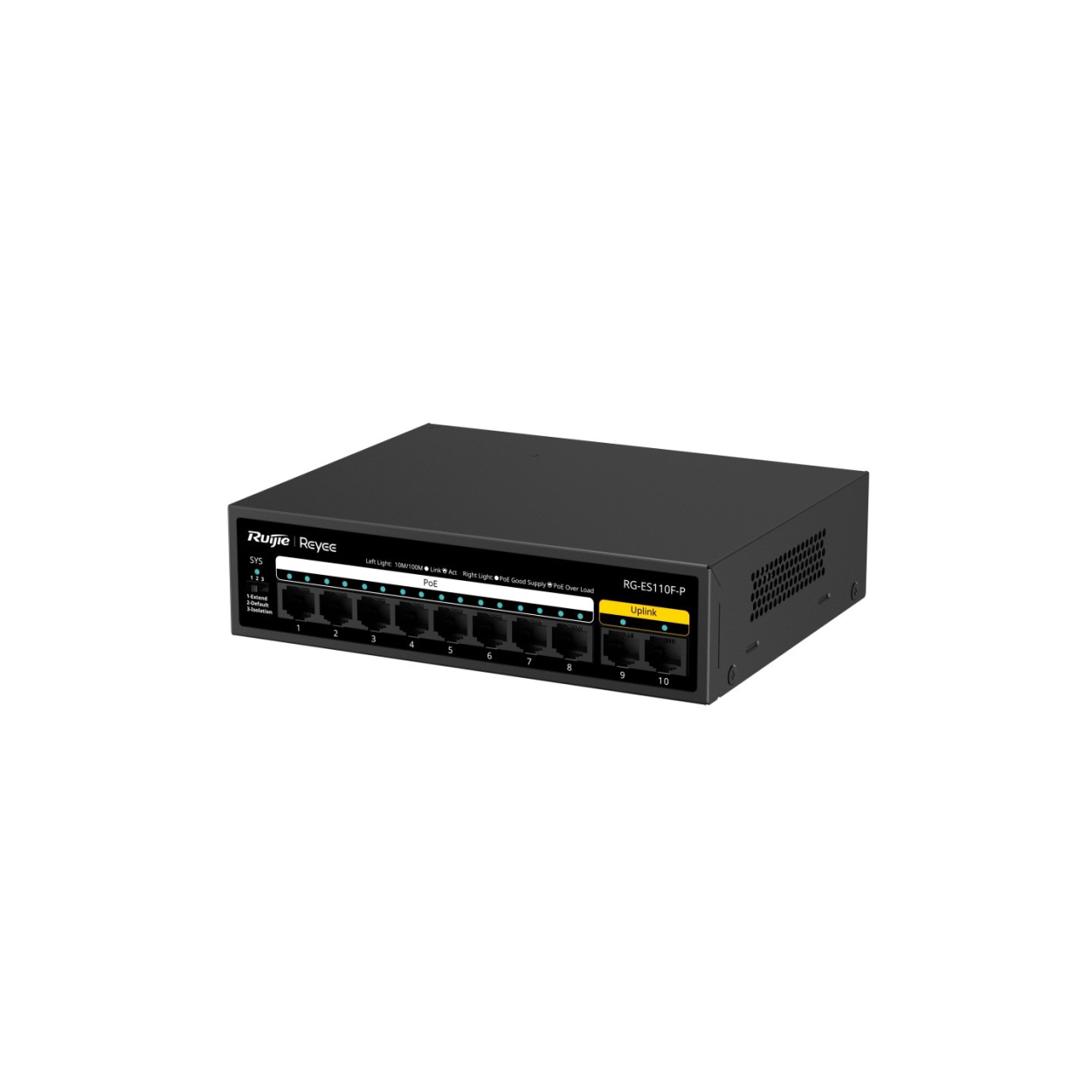 RUIJIE Ruijie Reyee RG-ES110F-P 10port, 10/100 8Port PoE 110W Switch-61541