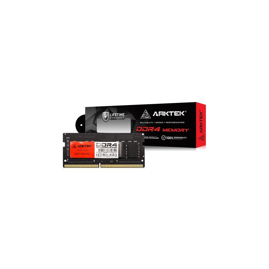 ARKTEK ARKTEK AKD4S8N2666, 8GB, DDR4, 2666Mhz, 1,2V, CL19, Notebook, SODIMM RAM