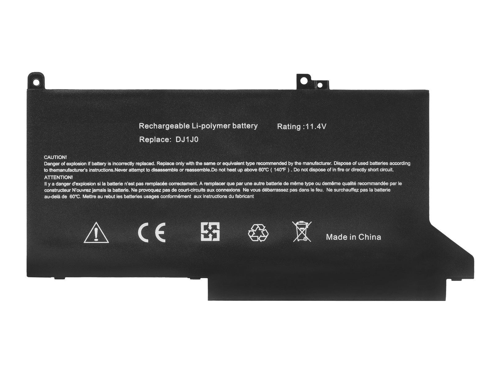 RETRO RETRO Dell Latitude 7280, 7290, 7380, 7390, DJ1J0 Notebook Bataryası - Ver.1 - 3 Cell