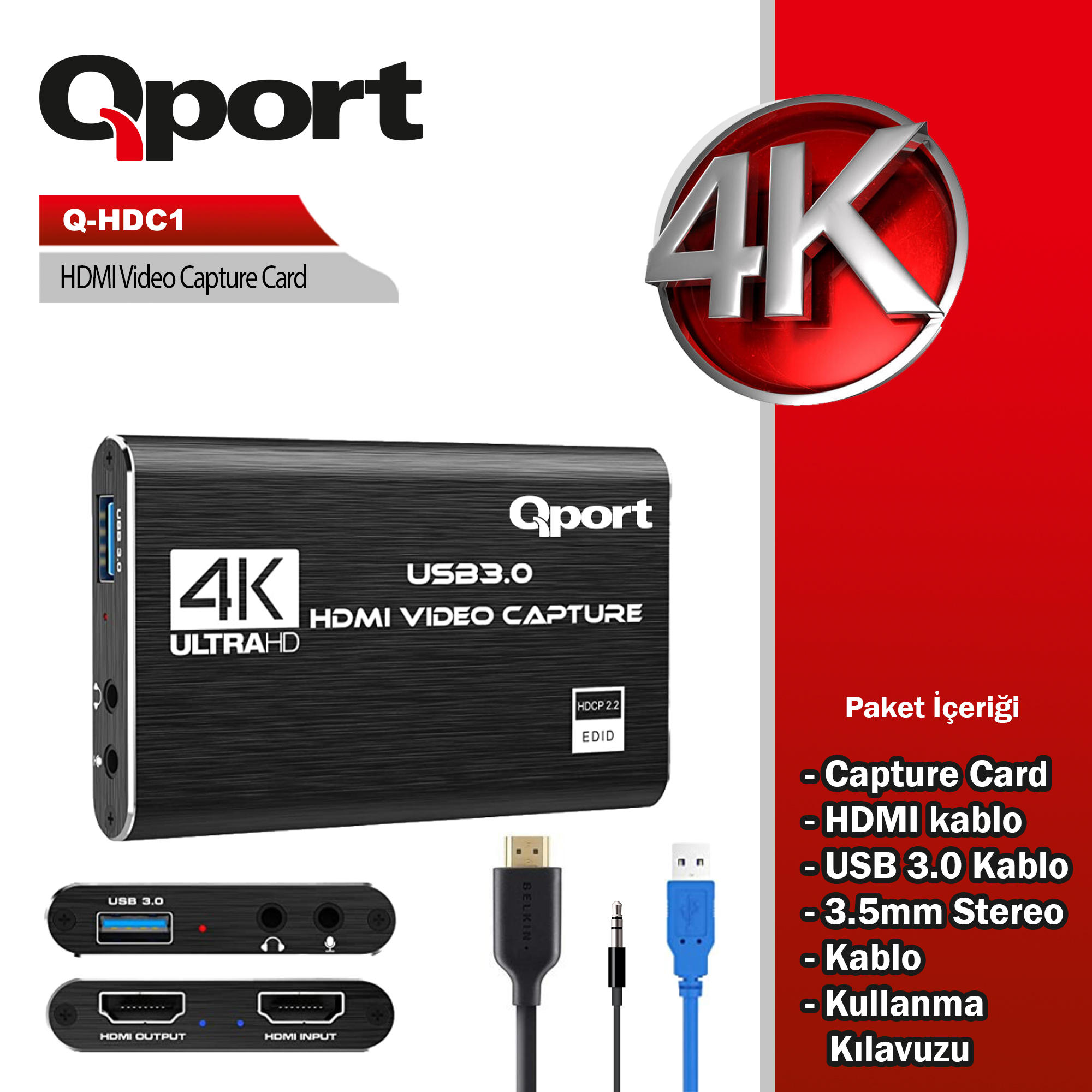 QPORT QPORT HDMI CAPTURE KART (Q-HDC1)