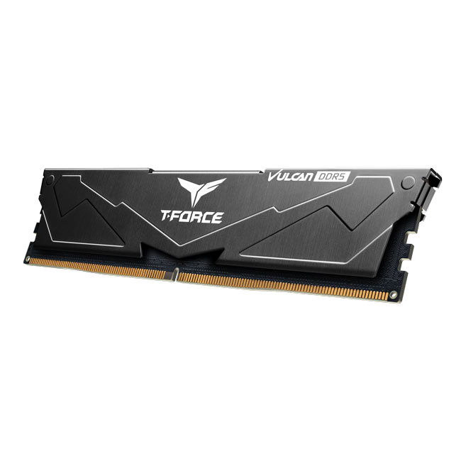 TEAM Team T-Force Vulcan Black 32GB(2x16GB) 6400Mhz DDR5 CL40 Gaming Ram (FLBD532G6400HC40BDC01) -42594