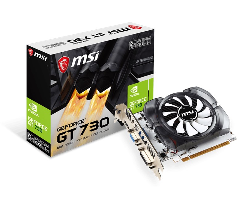 MSI MSI VGA N730 2GD3V3 GT730 2GB DDR3 128B DX12 PCIE 3.0 X16 (1XVGA 1XDVI 1XHDMI)