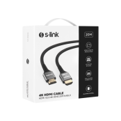 S-LINK S-LINK SLX-HD4K20, 4K UHD, HDMI v2.0, 20mt. 30Hz. Metal Uçlu, Kablo-67134