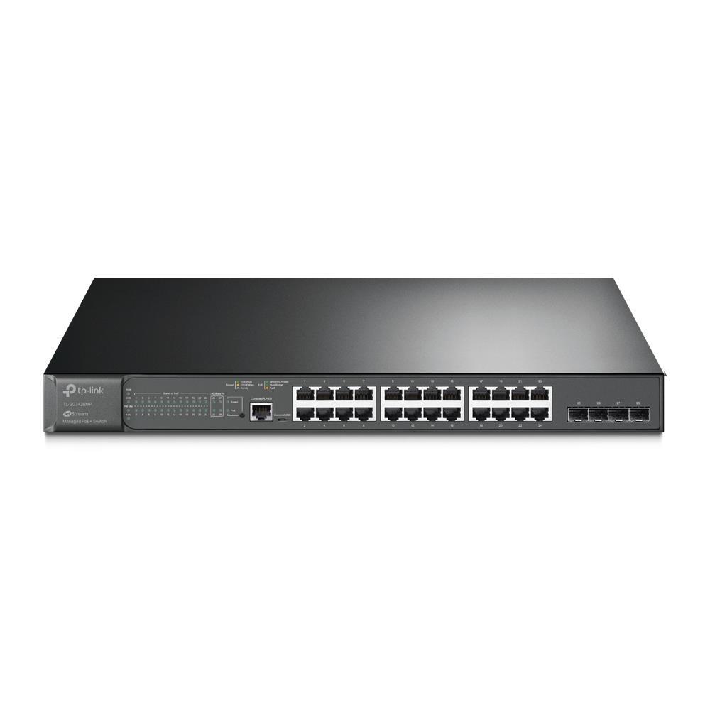 TP-LINK TP-LINK TL-SG3428MP 24 PORT GIGABIT POE + 4XGB SFP YONETILEBILIR L2 384W POE SWITCH 