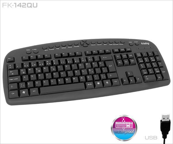FRISBY FRISBY FK-142QU USB Q TR MM S�YAH KABLOLU KLAVYE 