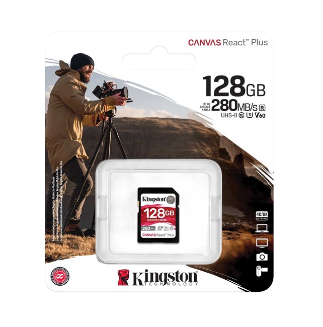 KINGSTON KINGSTON 128GB React+ SDXC SDR2V6/128GB