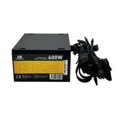 POWERBOOST POWERBOOST PowerBoost PB600AR 600W APFC 2*PCI-E 6+2 Pin 12cm Siyah Fanlı ATX Power Supply (Retail Box)-62030