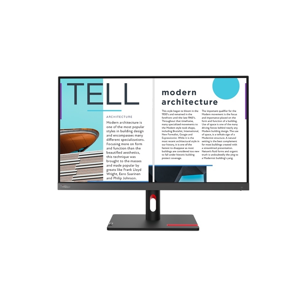 LENOVO LENOVO 63E0KAT4TK 24.5" 4MS 75HZ 1920x1080 VGA/HDMI VESA SİYAH IPS LED MONITOR-56385