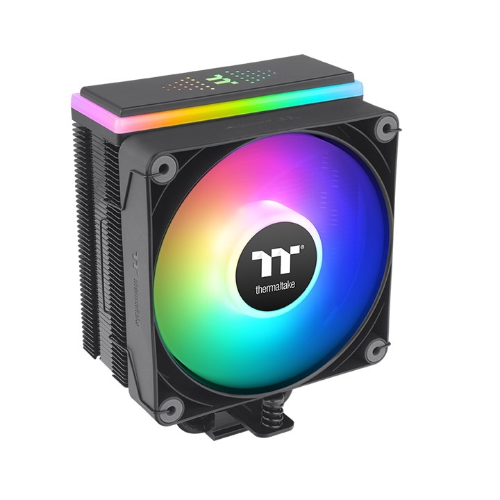 THERMALTAKE Thermaltake Astria 200 Black 12cm ARGB Fanlı, ARGB TT Logo Ledli LGA1700/AM5 Uyumlu İşlemci Soğutucu