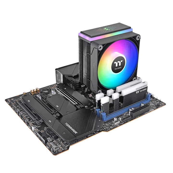 THERMALTAKE Thermaltake Astria 200 Black 12cm ARGB Fanlı, ARGB TT Logo Ledli LGA1700/AM5 Uyumlu İşlemci Soğutucu-62231