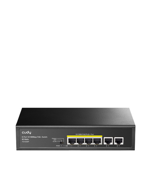 CUDY CUDY 6-Port 10/100M PoE+ Switch 60W