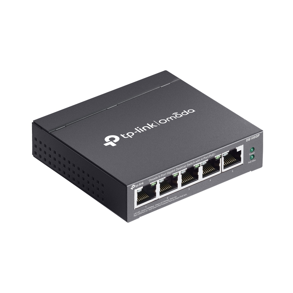 OMADA TP-LINK DS105G 5-Port Gigabit Unmanaged Desktop Switch, Metal-60751