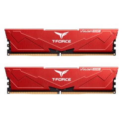 TEAM Team T-Force Vulcan Red 32GB (2x16) 6000MHz DDR5 CL38 Ram (FLRD532G6000HC38JDC01)-71174