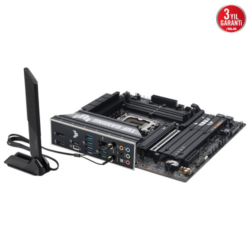 ASUS ASUS TUF GAMING B860M-PLUS WIFI, 4xDDR5, 3xM.2, HDMI, DP, Wi-Fi 7, Bluetooth v5.4, Intel Core Ultra CPU(Seri 2), LGA1851 Soket, -61223