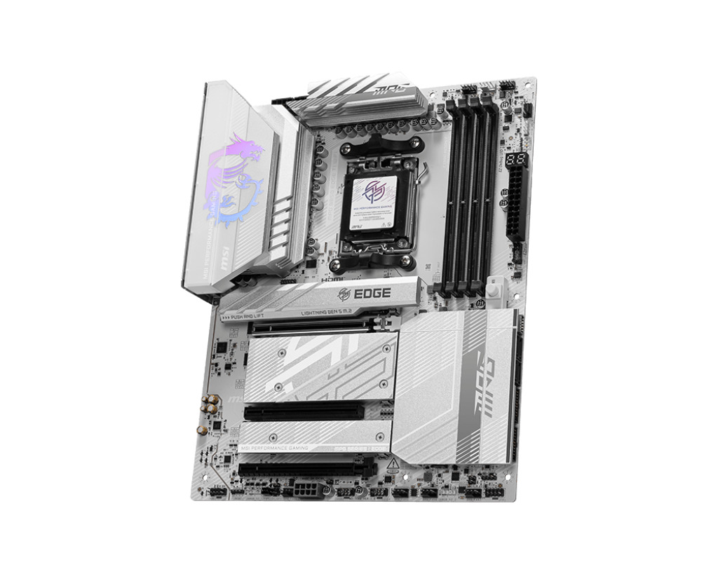 MSI MSI MB MPG B850 EDGE TI WIFI AM5 DDR5 8400MHZ(OC) HDMI 4x M.2 USB 10Gbs 5G LAN WI-FI 7 ATX-58572