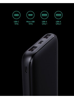 AUKEY AUKEY PB-N73-BK 15W 10000 MAH TYPE-C İNCE POWERBANK -65734