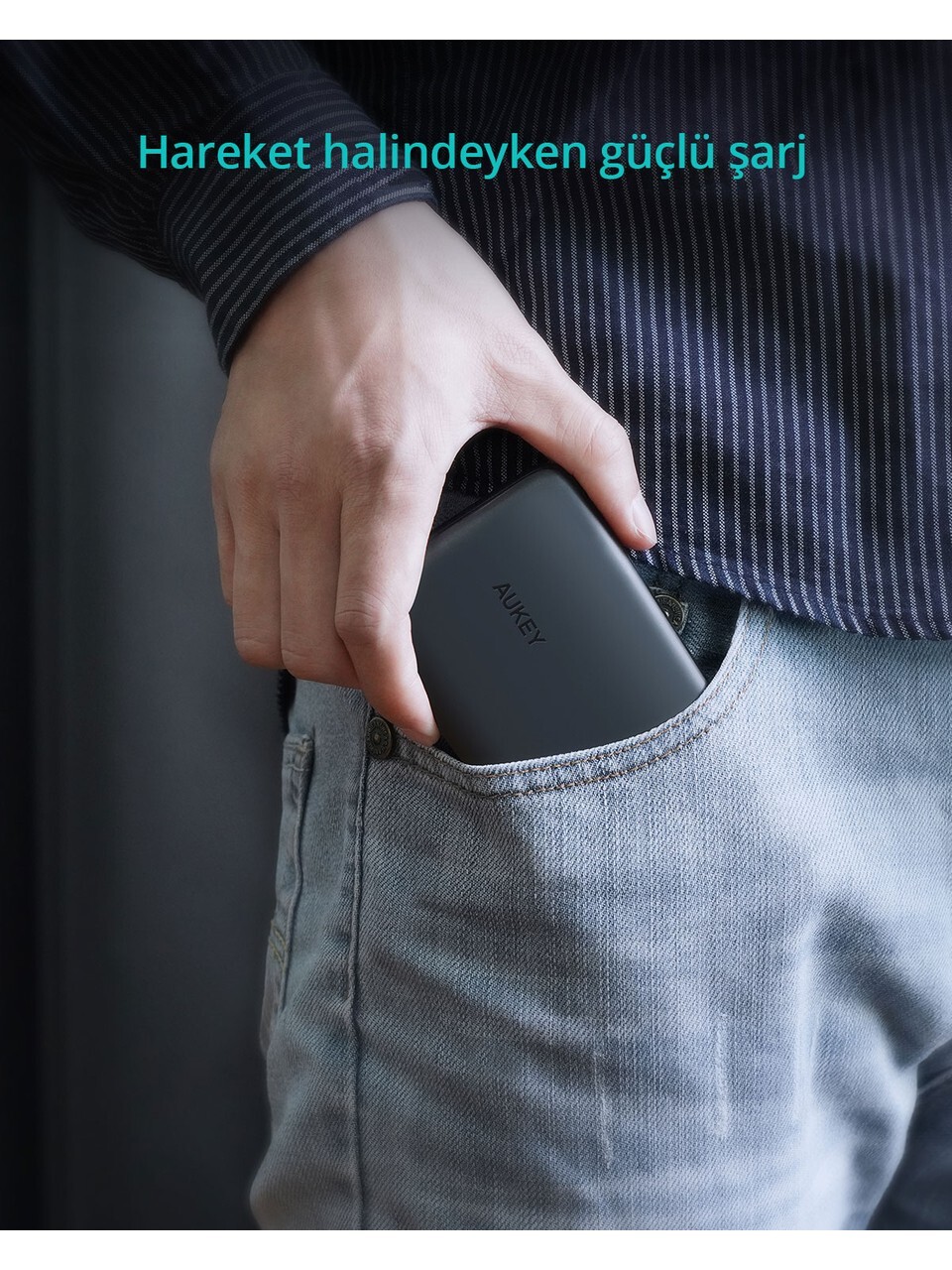 AUKEY AUKEY PB-N73-BK 15W 10000 MAH TYPE-C İNCE POWERBANK -56192
