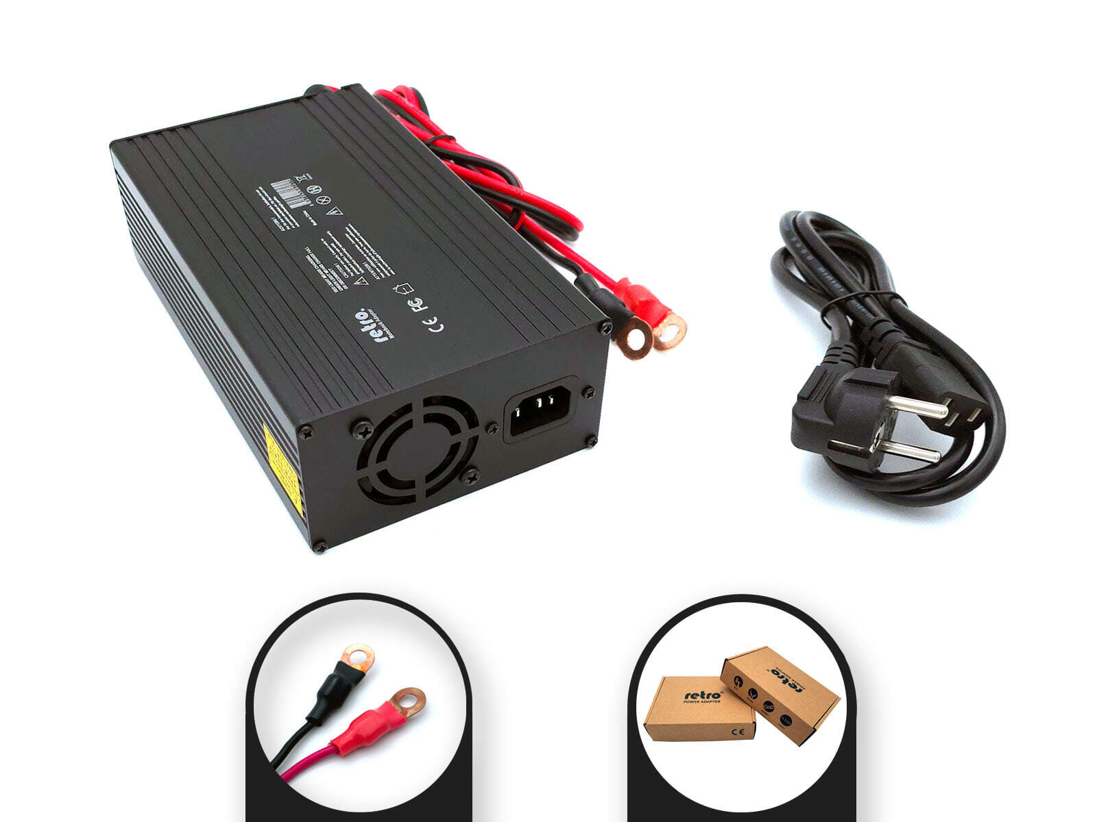 RETRO RETRO 29.4V 20A 588W LiFePO4 Batarya Şarj Adaptörü RPA-AC442