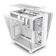NZXT H Series H9 Elite Edition ATX Mid Tower Chassis All White color-34045