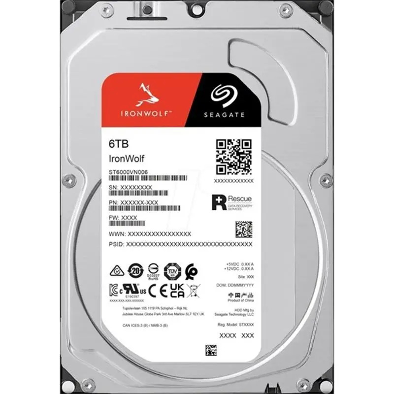 SEAGATE 6 TB SEAGATE 3.5 IRONWOLF SATA3 5400RPM 256MB ST6000VN006 (3 YIL RESMI DIST GARANTILI) 