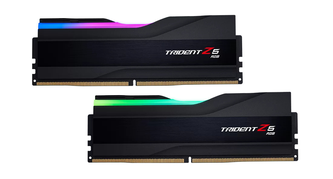 GSKILL Trident Z5 RGB Siyah DDR5-7200Mhz CL36 48GB (2x24GB) DUAL (36-46-46-115) 1.35V