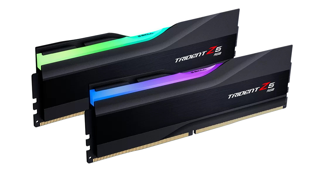 GSKILL Trident Z5 RGB Siyah DDR5-7200Mhz CL36 48GB (2x24GB) DUAL (36-46-46-115) 1.35V