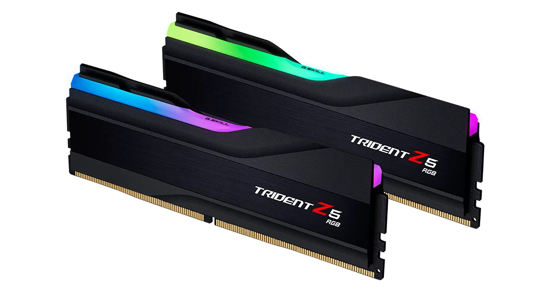 GSKILL Trident Z5 RGB Siyah DDR5-7200Mhz CL36 48GB (2x24GB) DUAL (36-46-46-115) 1.35V