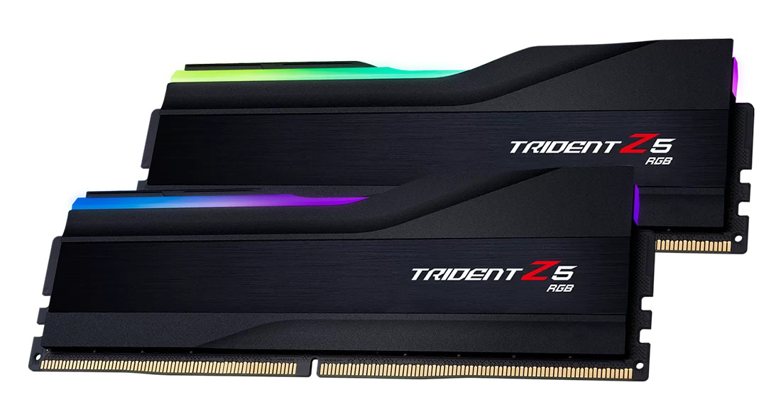 GSKILL Trident Z5 RGB Siyah DDR5-7200Mhz CL36 48GB (2x24GB) DUAL (36-46-46-115) 1.35V