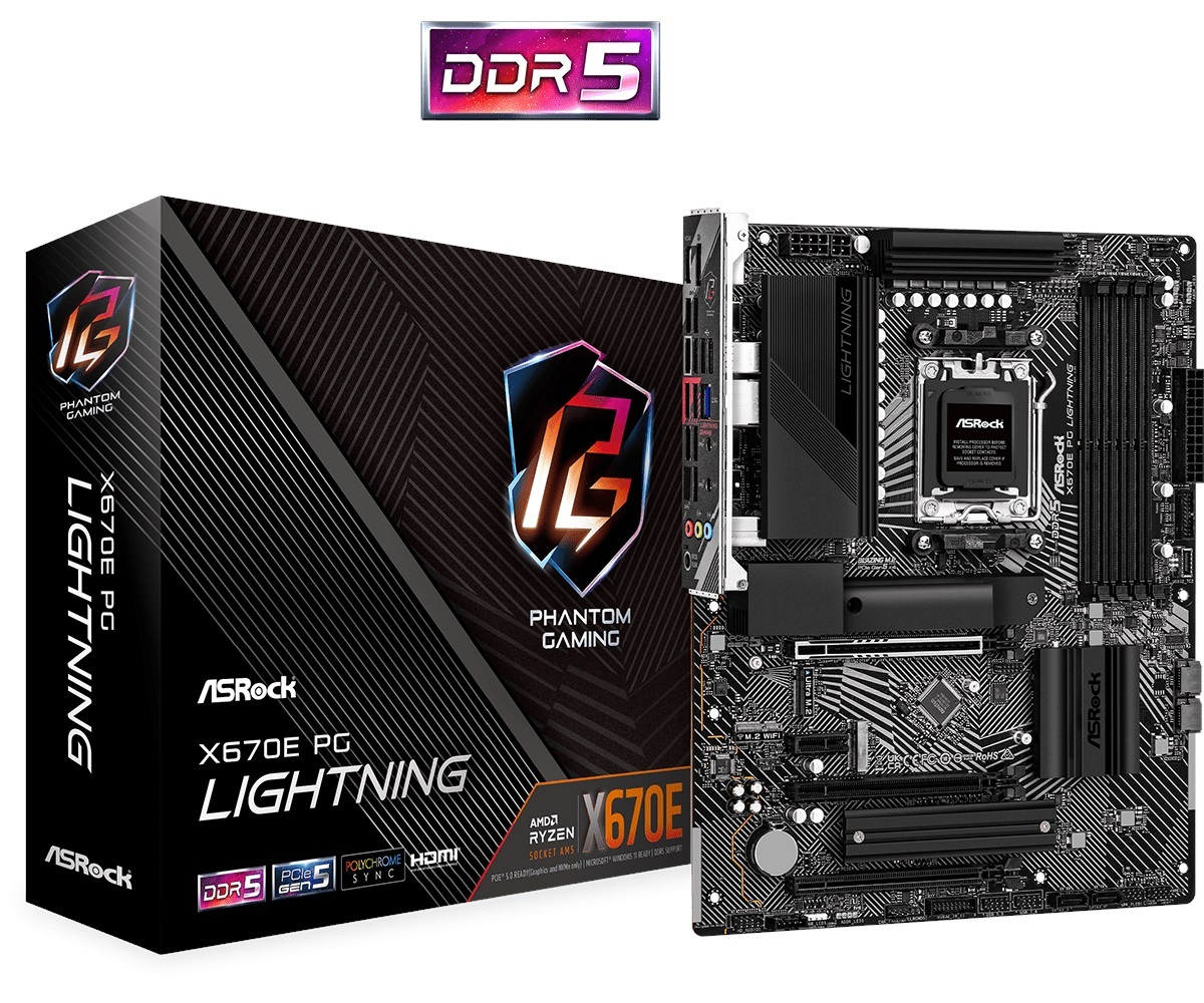 ASROCK ASROCK ANAKART - 90-MXBJ60-A0UAYZ- X670E PG LIGHTNING