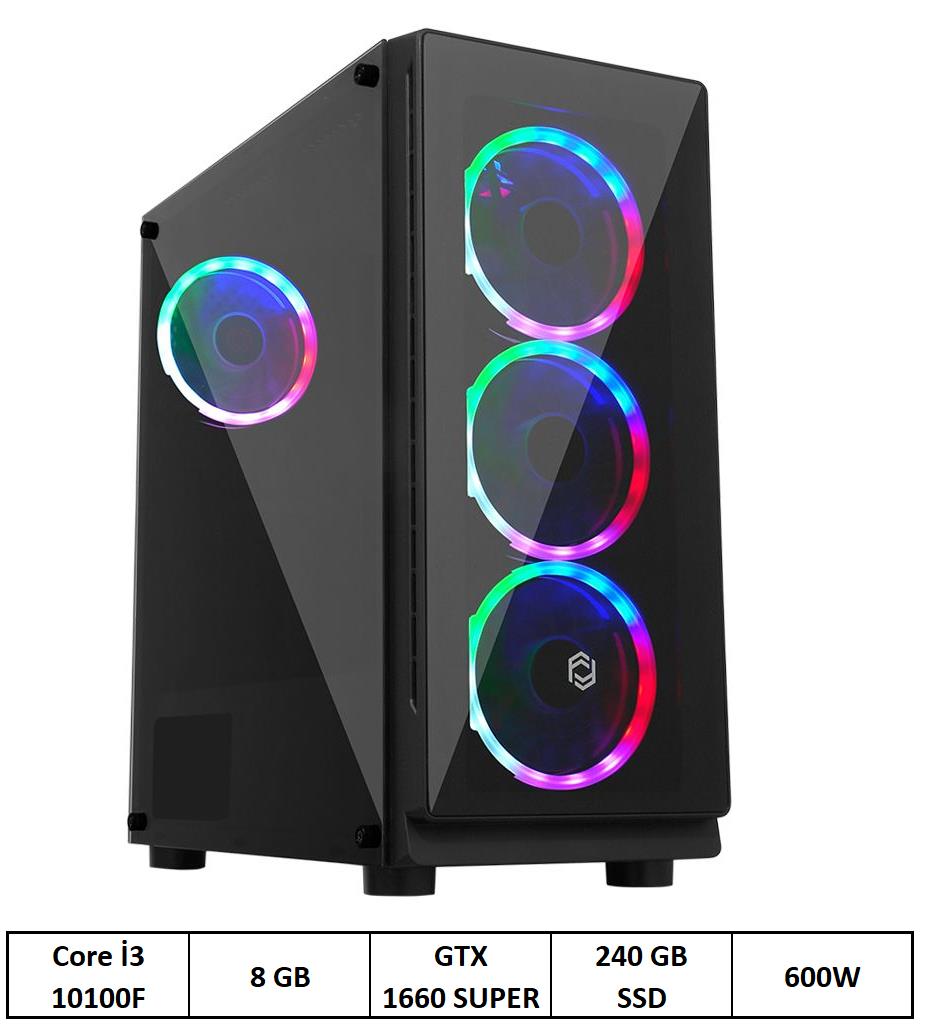 OXPC OXPC-3000 i3-10100F 8GB 240GB 6GB GTX1660 FD 