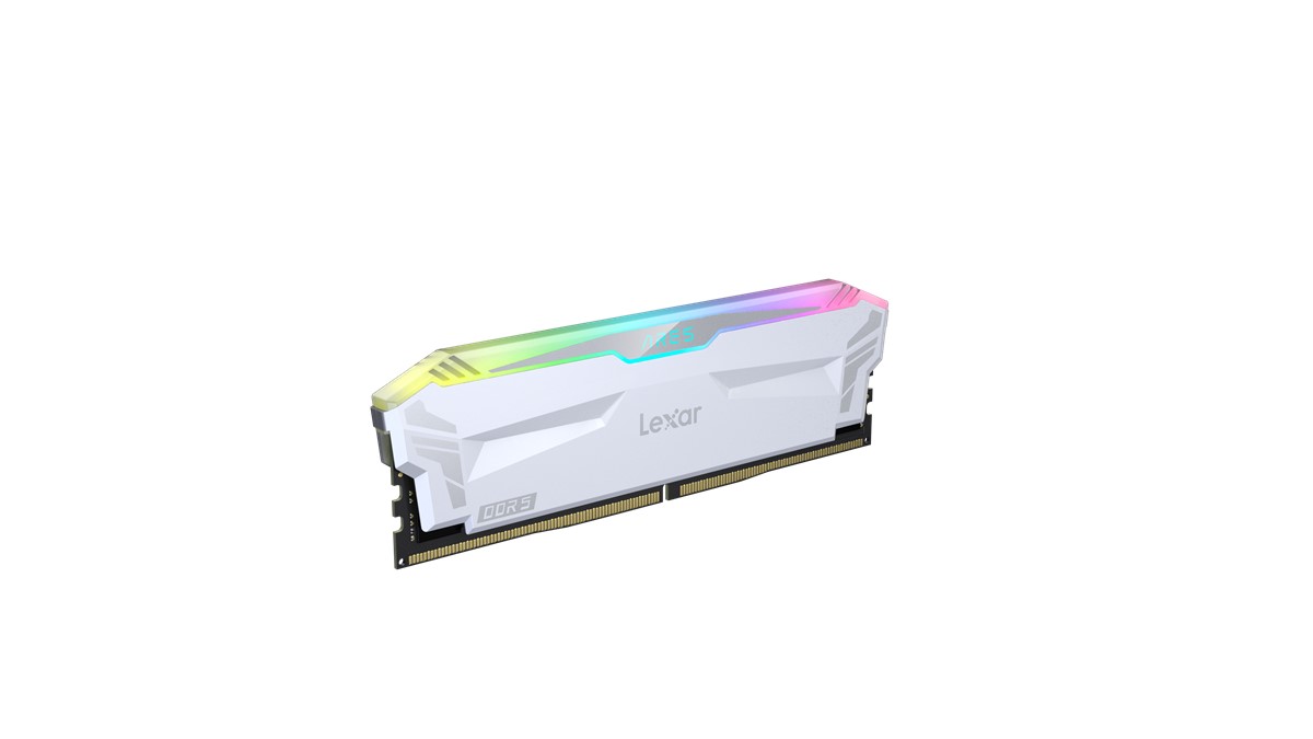 LEXAR LD5EU016G-R6400GDWA ARES RAM DT GAMING DDR5 UDIMM 2X16GB 6400 CL32 1.4V MEMORY WITH HEATSINK AND RGB LIGHTING DUAL PACK WHITE CO-40807