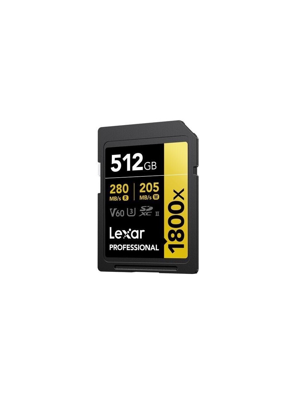 BIGBOY LEXAR 512GB LSD1800512G-BNNNG SD PROFESSIONAL 1800X SDXC UHS-II CARDS UP TO 280MB/S READ 210MB/S WRITE C10 V60 U3-57246