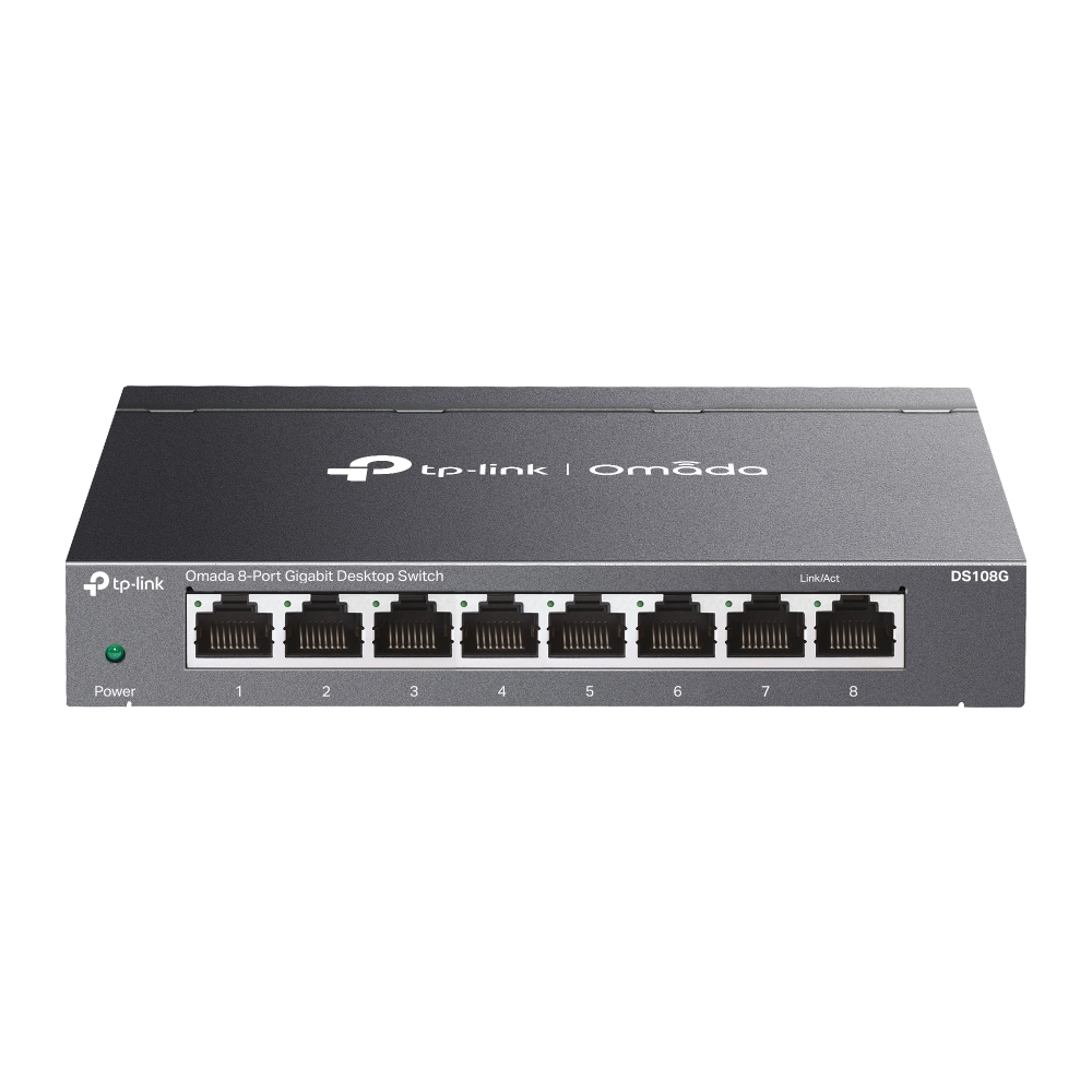 OMADA OMADA DS108G 8-Port Gigabit Unmanaged Desktop Switch, Metal