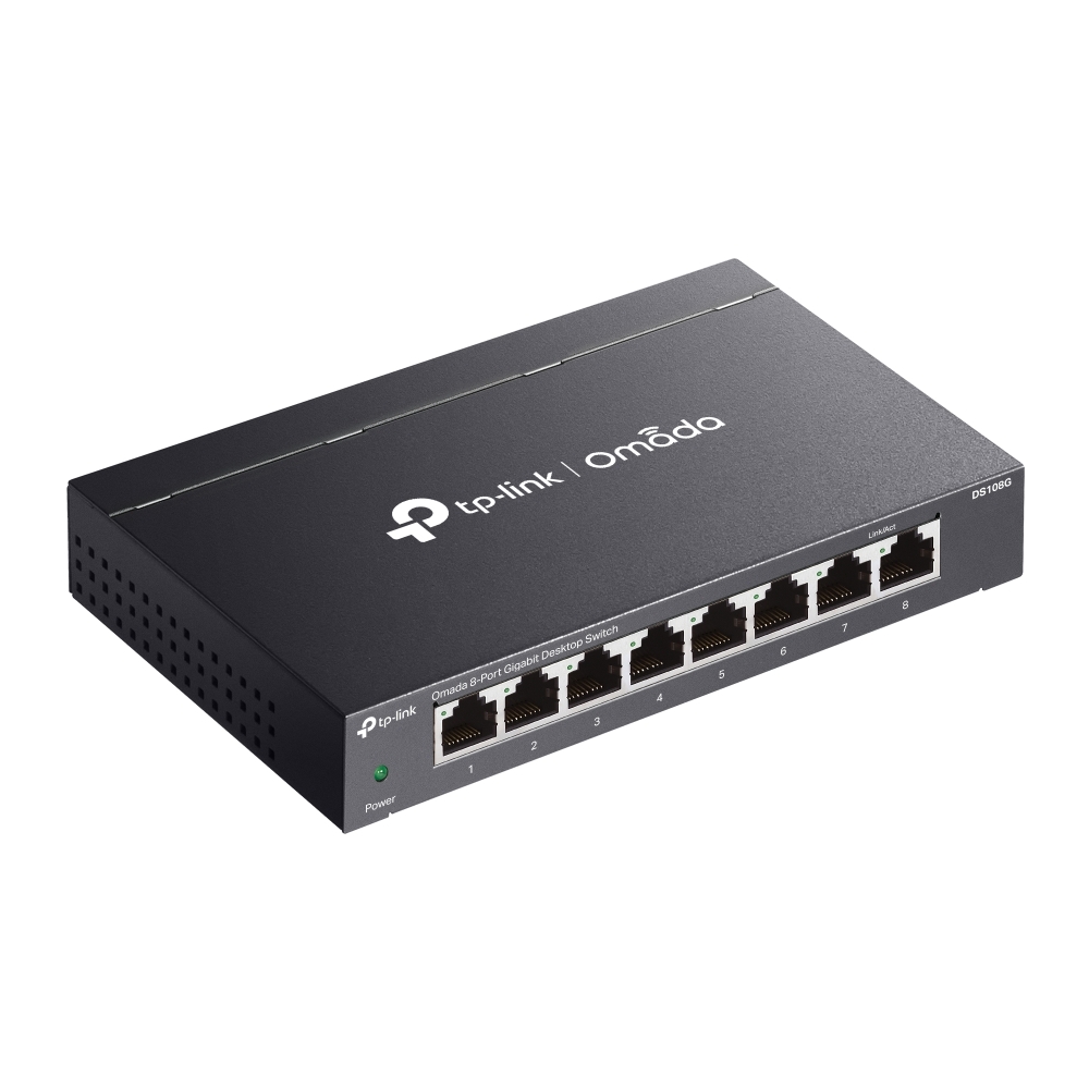 OMADA OMADA DS108G 8-Port Gigabit Unmanaged Desktop Switch, Metal-60778