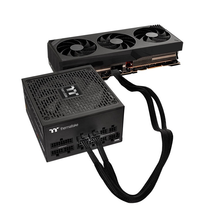 THERMALTAKE  pcıe gen5 dual 8pin den 12+4 pine dönüştürücü sleeved kablo-58324
