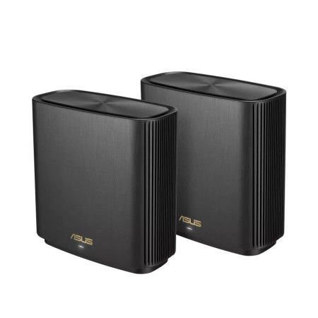 ASUS ASUS ZenWiFi XT8 (Siyah, İkili Paket) Kablosuz Mesh Sistemi AX6600 WiFi6 Tri-Band AiProtection Pro AiMesh-54577