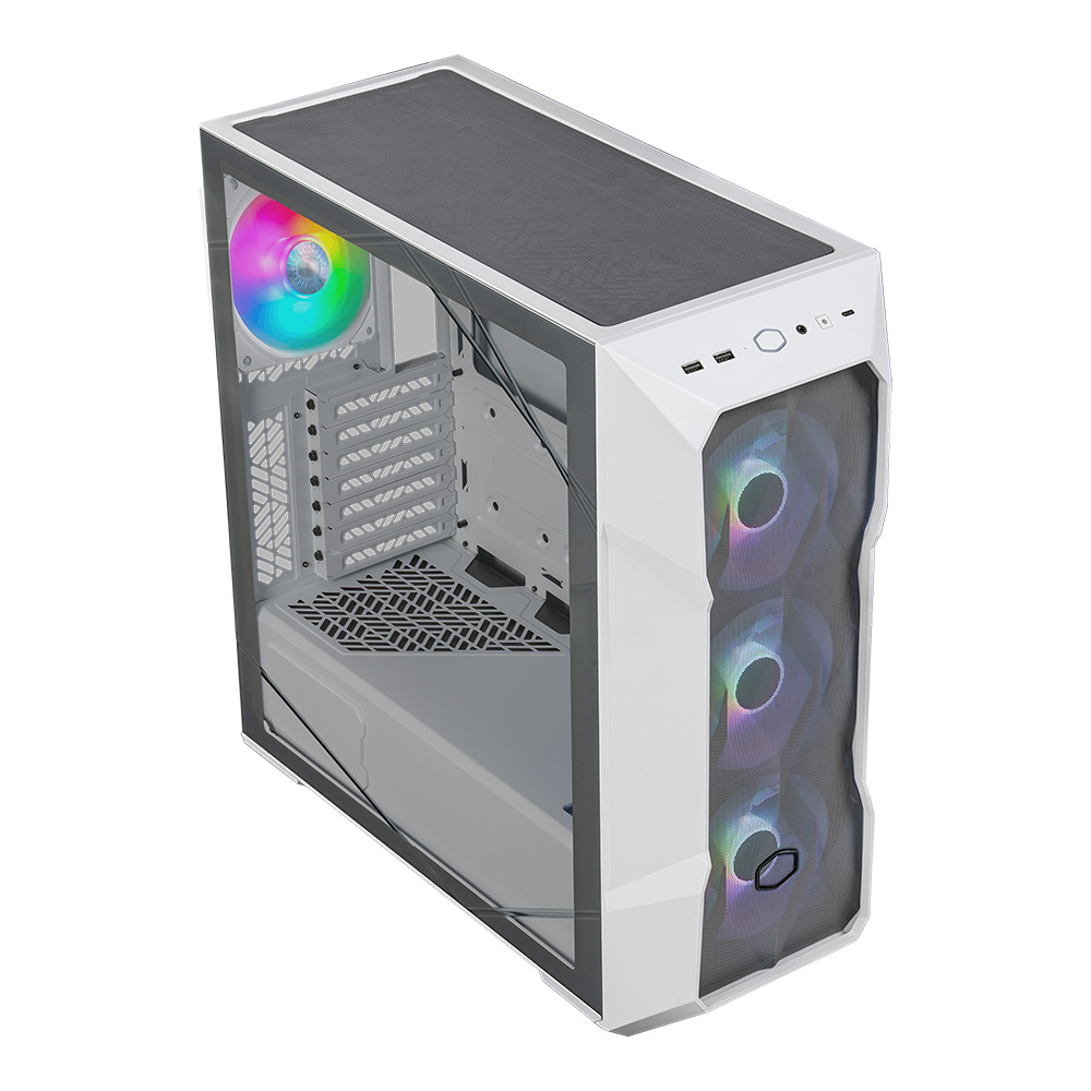 COOLERMASTER COOLER MASTER MASTERBOX TD500 V2 USB3.2 4x12CM ARGB FAN PENCERELI ATX BEYAZ KASA