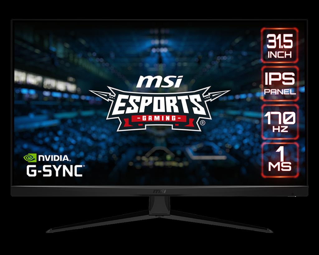 31.5 MSI G321Q FLAT IPS 2560X1440 (QHD) 16:9 170HZ 1MS FREESYNC PREMIUM GAMING MONITOR
