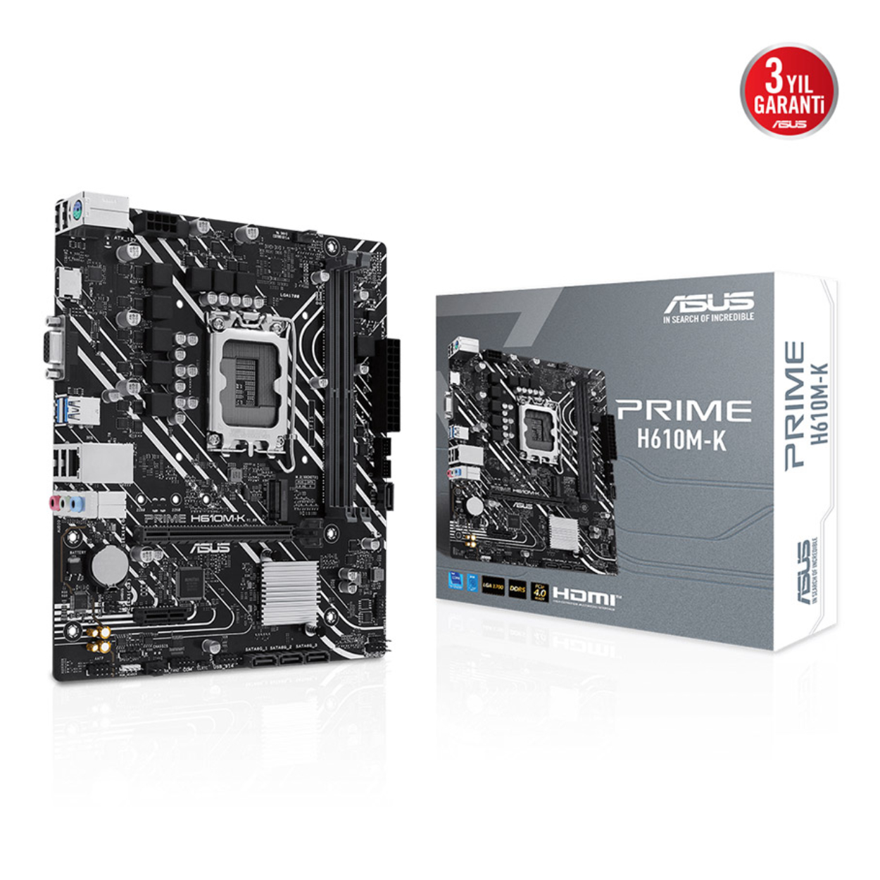 ASUS Asus Prime H610M-K D5 1700P Vga Hdmi