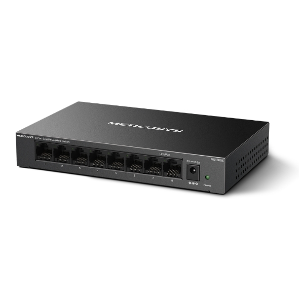 MERCUSYS TP-LINK MERCUSYS MS108GS 8 PORT 10/100/1000 SWITCH-54167
