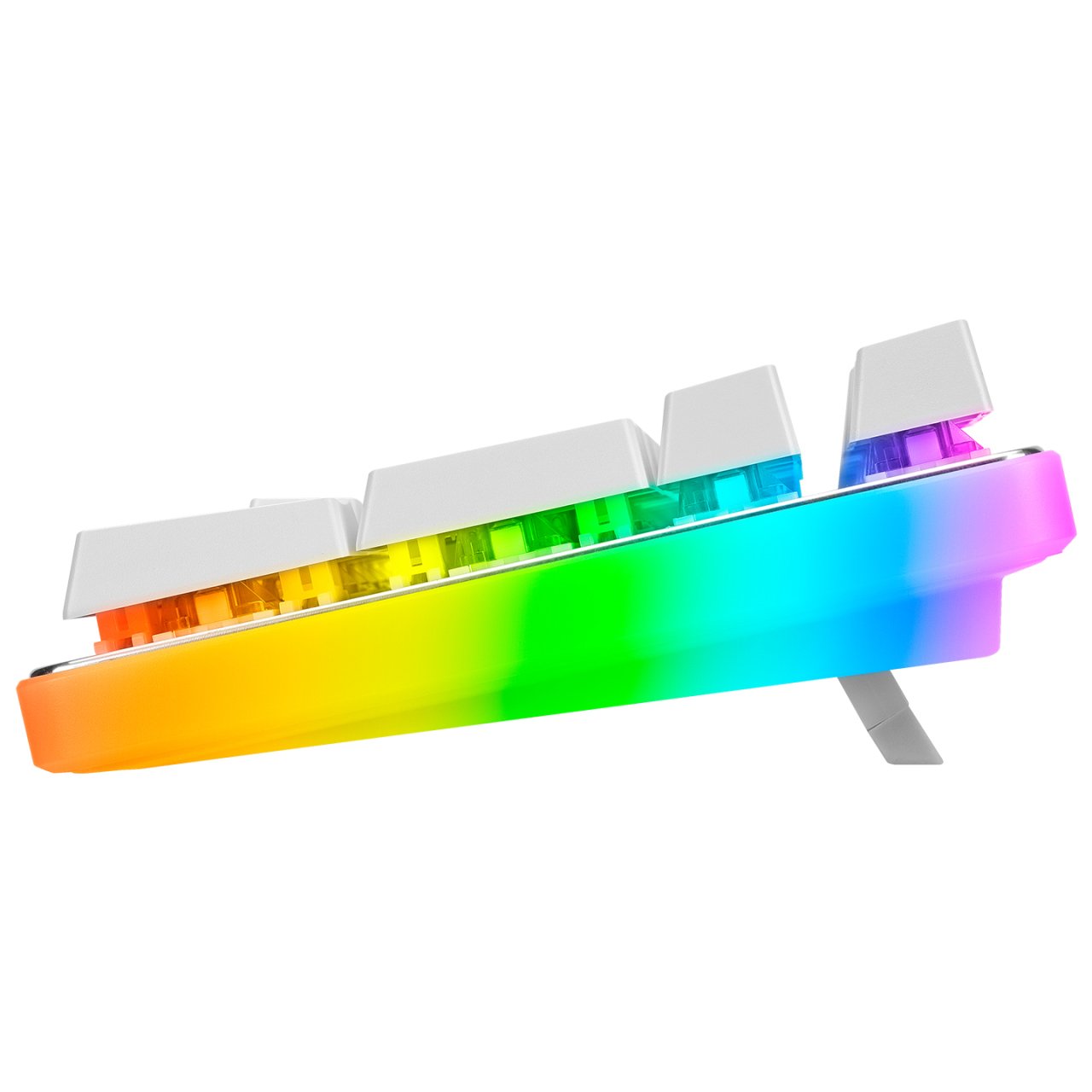 GAMEBOOSTER  g918 fire storm rgb red switch mekanik beyaz oyun klavyesi