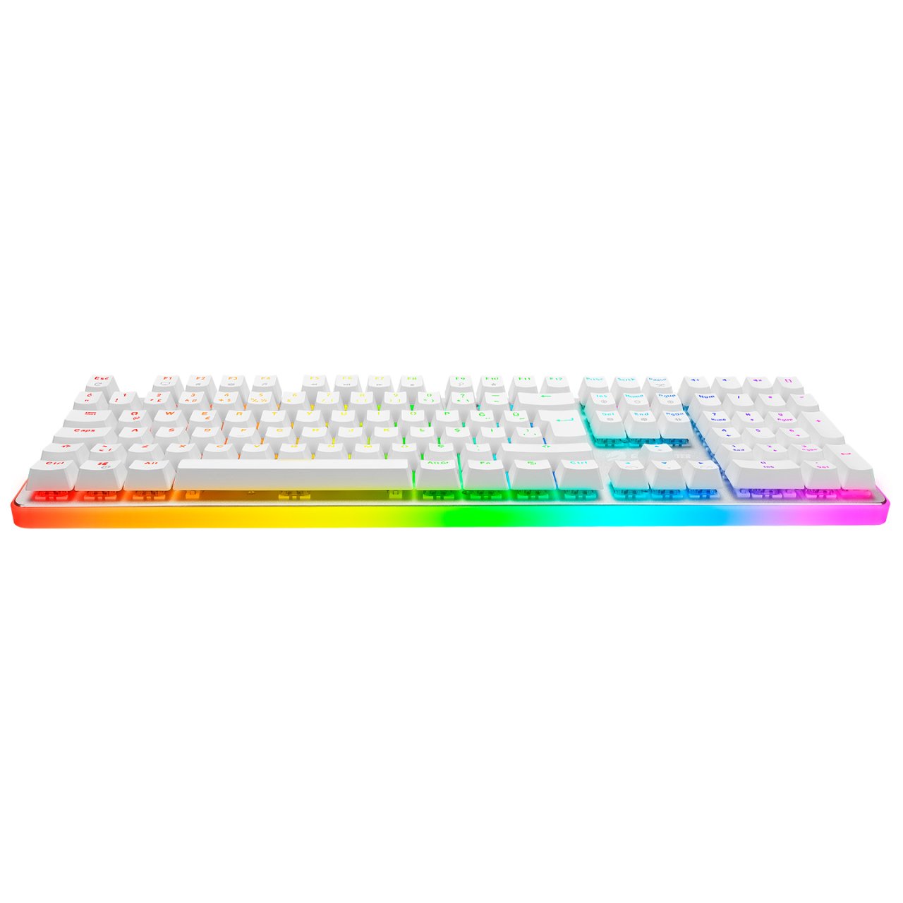 GAMEBOOSTER  g918 fire storm rgb red switch mekanik beyaz oyun klavyesi-58394