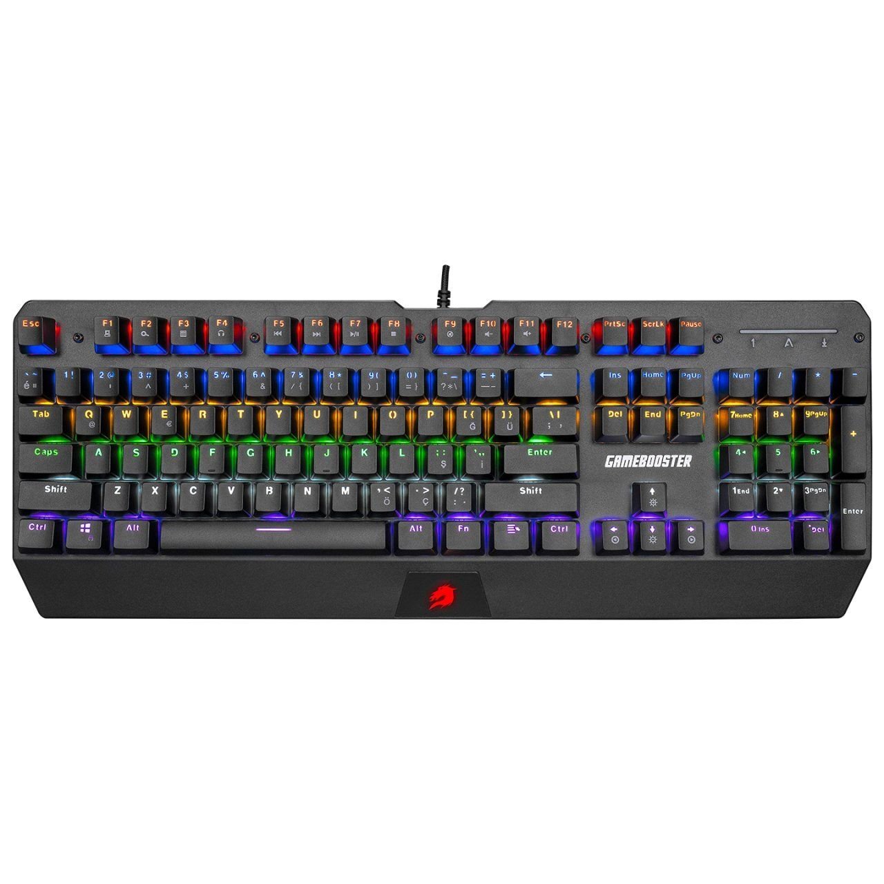 GAMEBOOSTER GameBooster G5R Defender Rainbow Aydınlatmalı Mekanik Oyun Klavyesi-62751