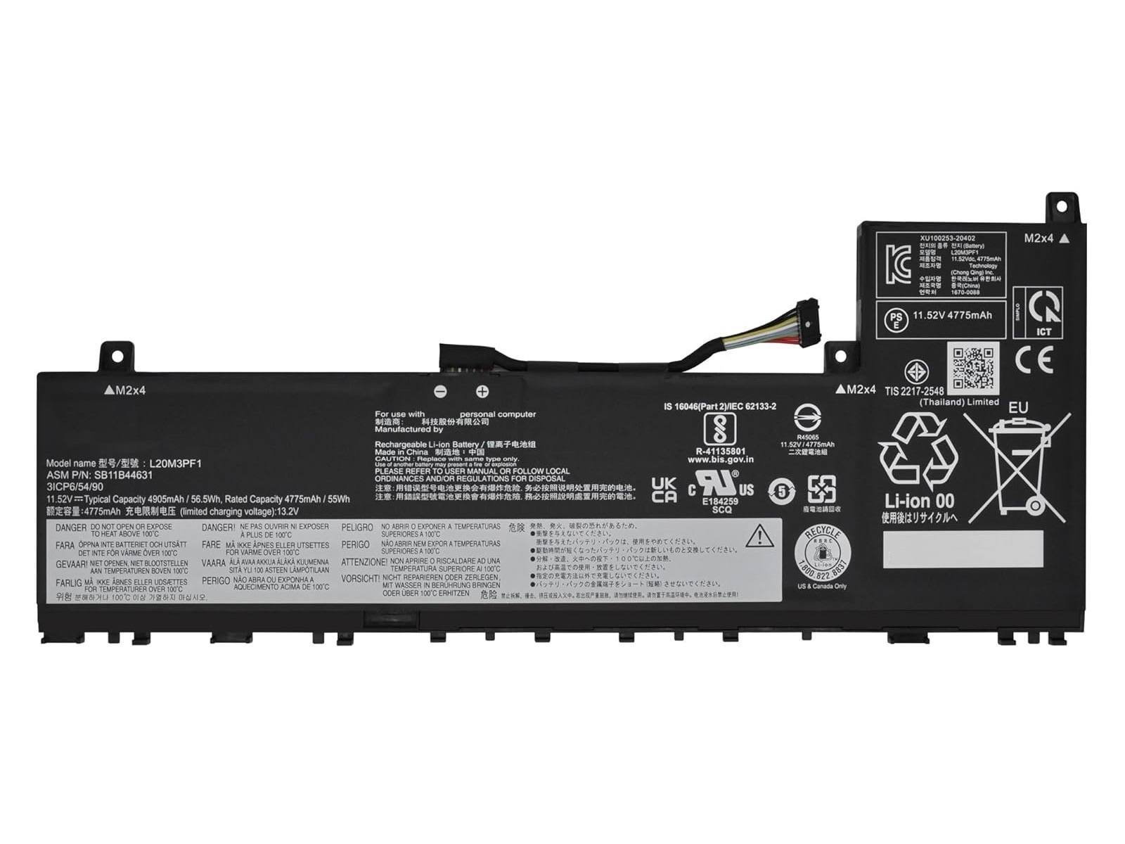 RETRO RETRO Lenovo IdeaPad 5 Pro-14ACN6, L20M3PF1 Notebook Bataryası