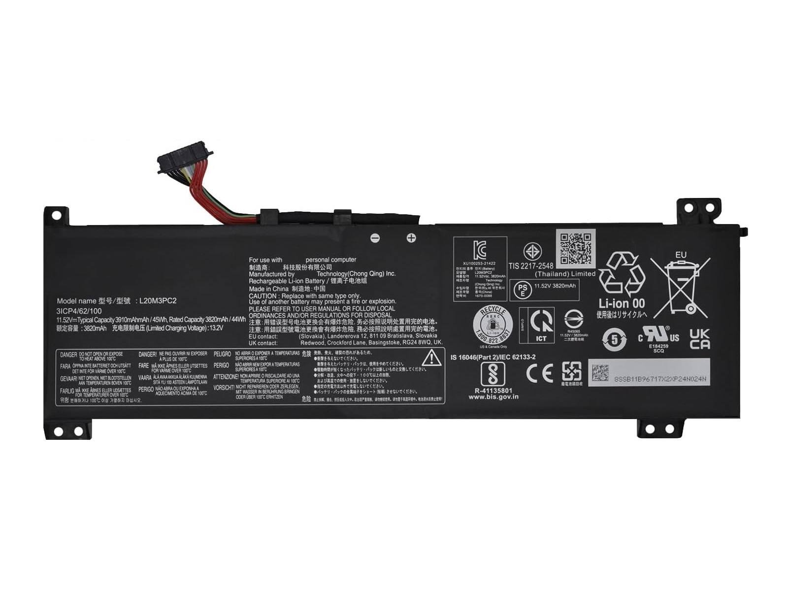 RETRO RETRO RETRO Lenovo L20M3PC2 Notebook Bataryası