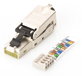 DIGITUS Digitus Zırhlı Saha Tipi RJ45 CAT6A Konnektör-64711