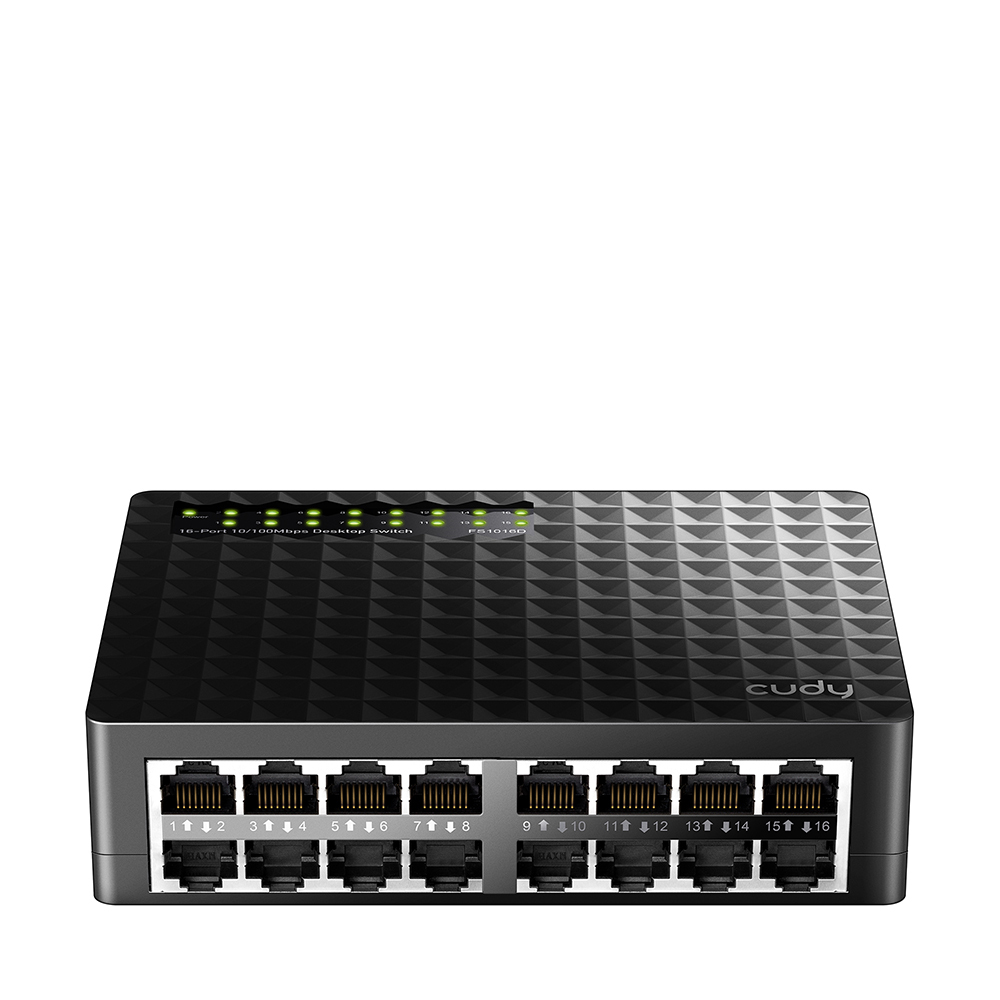 CUDY CUDY FS1016D 16 PORT 10/100 YONETILEMEZ DESKTOP SWITCH PLASTİK KASA