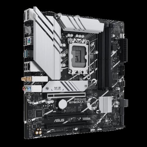 ASUS ASUS PRIME B760M-A WIFI, 4xDDR5, 2x M.2, 2xHDMI, DP, Wi-Fi 6, Bluetooth v5.2, 12-13.Nesil, LGA1700 Soket, Anakart-33660