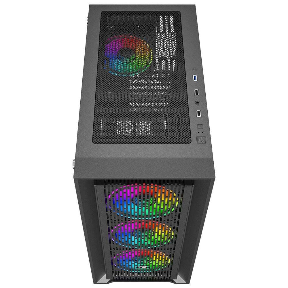 POWERBOOST PowerBoost PB-P705B 650w 80+ Bronze USB 3.0 Mesh ARGB Fanlı Gaming Siyah Kasa-62314